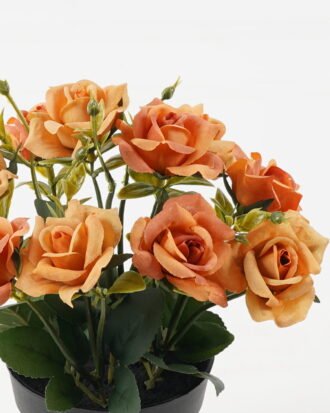 Artificial Flower 18*18*25cm Rose in PP pot GS-03323145 2024Jan YeahFlower is one of Chinese leading OEM manufacturers and exporters , supplying the silk flowers, wholesale artificial trees