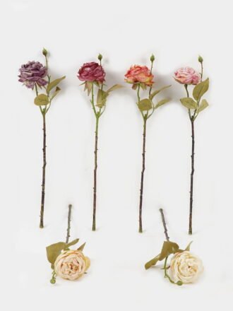Artificial Flower 12*12*42cm Rose single stem GS-48723039-O1 Single Flowers 3,000+ sqm showroom with thousands of artificial flowers, plants & trees ready for global sourcing.
