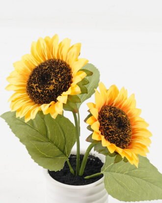 Artificial Flower 16*16*25cm Sunflower in Ceramic pot GS-03323161 2024Jan YeahFlower is one of Chinese leading OEM manufacturers and exporters , supplying the silk flowers, wholesale artificial trees