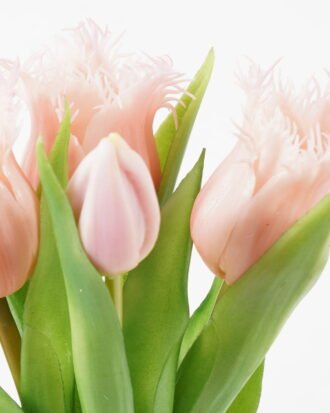 Artificial Flower 16*16*31cm Tulip *5 bundle GS-24523011-P2 2024Jan YeahFlower is one of Chinese leading OEM manufacturers and exporters , supplying the silk flowers, wholesale artificial trees