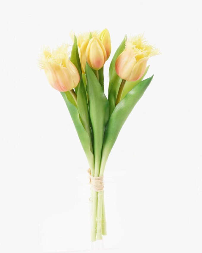 Artificial Flower 16*16*31cm Tulip *5 bundle GS-24523011-P2 2024Jan YeahFlower is one of Chinese leading OEM manufacturers and exporters , supplying the silk flowers, wholesale artificial trees