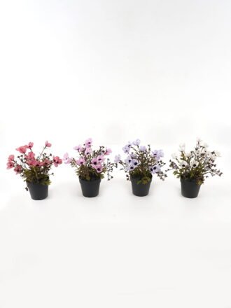 Artificial Flower 18*18*25cm Rose in PP pot GS-03323145-R1 Potted Flowers&Plants 3,000+ sqm showroom with thousands of artificial flowers, plants & trees ready for global sourcing.