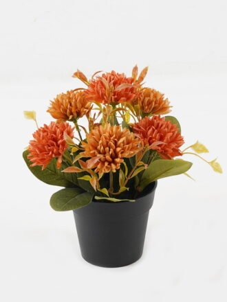 Artificial Flower 18*18*23cm chrysanthemum in PP pot GS-03323140 Potted Flowers&Plants 3,000+ sqm showroom with thousands of artificial flowers, plants & trees ready for global sourcing.