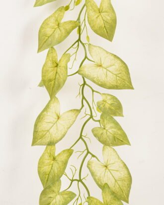 Artificial Plant 24*190cm Caladium bicolor garland/43 lvs GS-71023016-G4 2024Jan YeahFlower is one of Chinese leading OEM manufacturers and exporters , supplying the silk flowers, wholesale artificial trees