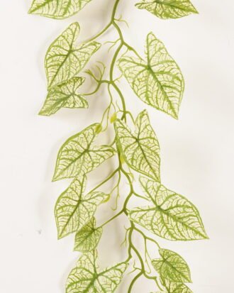 Artificial Plant 24*190cm Caladium bicolor garland/43 lvs GS-71023016-G5 2024Jan YeahFlower is one of Chinese leading OEM manufacturers and exporters , supplying the silk flowers, wholesale artificial trees