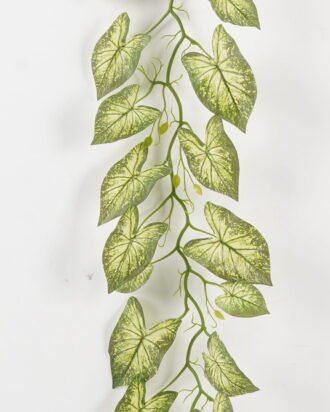 Artificial Plant 24*190cm Caladium bicolor garland/43 lvs GS-71023016-G6 2024Jan YeahFlower is one of Chinese leading OEM manufacturers and exporters , supplying the silk flowers, wholesale artificial trees