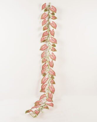 Artificial Plant 24*190cm Caladium bicolor garland/43 lvs GS-71023016-R1 2024Jan YeahFlower is one of Chinese leading OEM manufacturers and exporters , supplying the silk flowers, wholesale artificial trees
