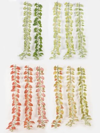 Artificial Plant 24*190cm Caladium bicolor garland/43 lvs GS-71023016-G4 Leaves&Sprays&Foliages 3,000+ sqm showroom with thousands of artificial flowers, plants & trees ready for global sourcing.