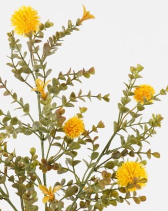 Artificial Plant 25*25*59cm Eucalyptus+yellow fruit *3 single stem GS-54023036 2024Feb YeahFlower is one of Chinese leading OEM manufacturers and exporters , supplying the silk flowers, wholesale artificial trees