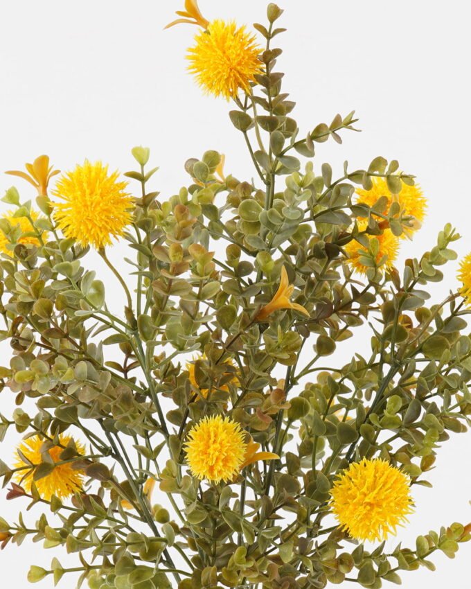 Artificial Plant 30*30*47cm Eucalyptus+yellow fruit *5 bush GS-54023035 2024Feb YeahFlower is one of Chinese leading OEM manufacturers and exporters , supplying the silk flowers, wholesale artificial trees