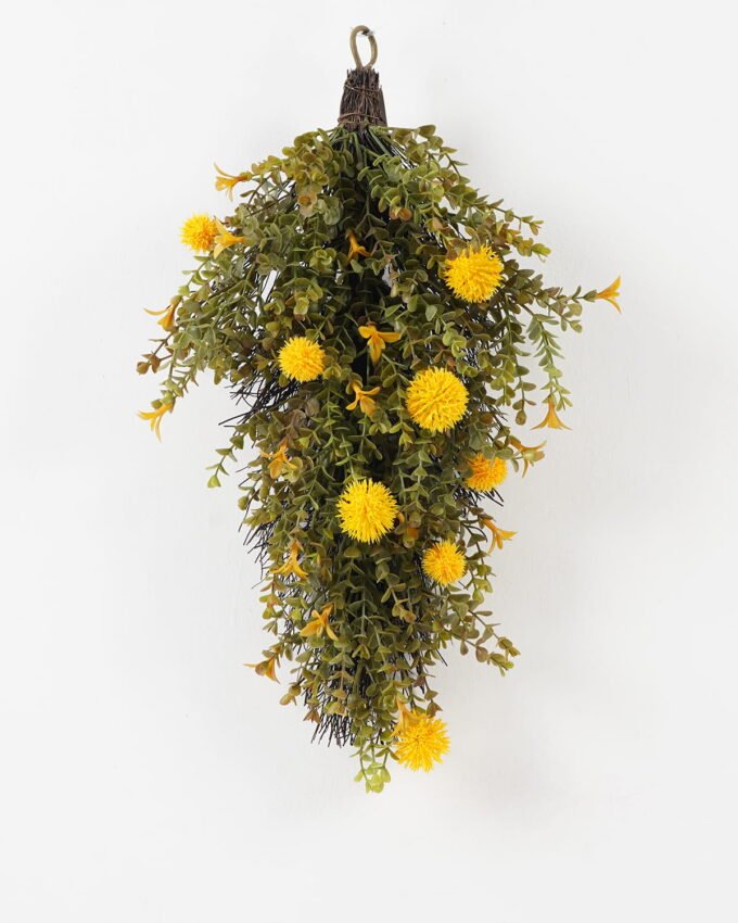 Artificial Plant 33*51cm Eucalyptus+yellow fruit hanging GS-54023033 2024Feb YeahFlower is one of Chinese leading OEM manufacturers and exporters , supplying the silk flowers, wholesale artificial trees