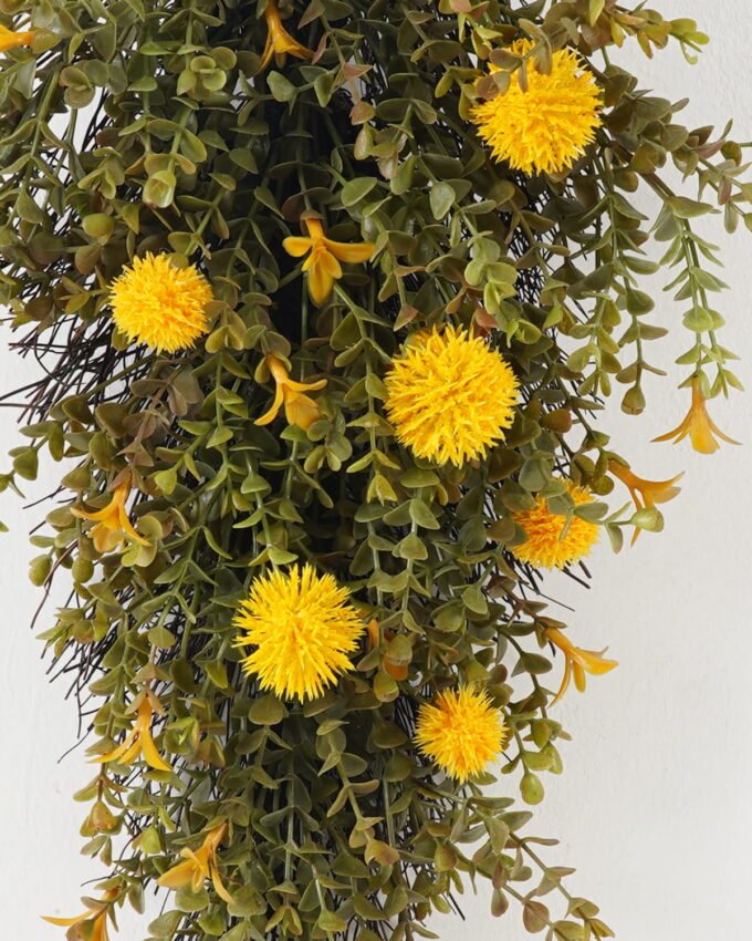 Artificial Plant 33*51cm Eucalyptus+yellow fruit hanging GS-54023033 2024Feb YeahFlower is one of Chinese leading OEM manufacturers and exporters , supplying the silk flowers, wholesale artificial trees