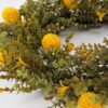 Artificial Plant 50*50cm Eucalyptus+yellow fruit wreath GS-54023032 2024Feb YeahFlower is one of Chinese leading OEM manufacturers and exporters , supplying the silk flowers, wholesale artificial trees