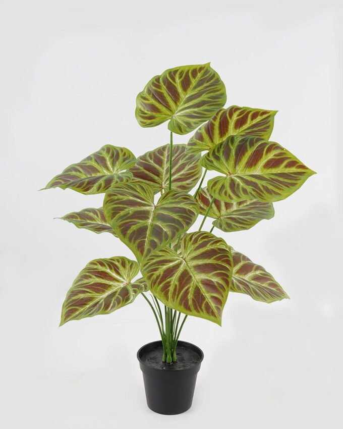 Artificial Plant 45*45*62cm  Philodendron*12 lvs in PP pot GS-03323152-G3 2024Jan YeahFlower is one of Chinese leading OEM manufacturers and exporters , supplying the silk flowers, wholesale artificial trees