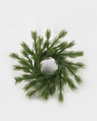 Artificial Plant 30*30cm Pine needle Wreath GS-54023054-G1 2024Feb YeahFlower is one of Chinese leading OEM manufacturers and exporters , supplying the silk flowers, wholesale artificial trees