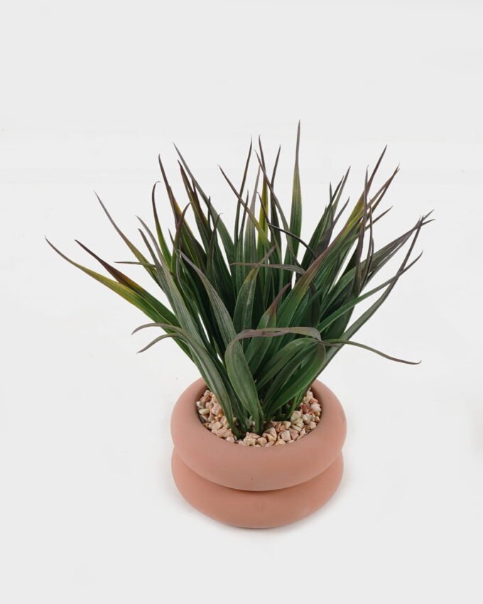 Artificial Plant 12*12*19cm potted leaf in cemnet pot GS-51723062 2024Feb YeahFlower is one of Chinese leading OEM manufacturers and exporters , supplying the silk flowers, wholesale artificial trees