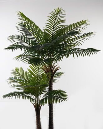 Artificial Tree 130*130*210cm Kwai tree *2 in PP pot/24 lvs GS-59523142KD 2024Jan YeahFlower is one of Chinese leading OEM manufacturers and exporters , supplying the silk flowers, wholesale artificial trees