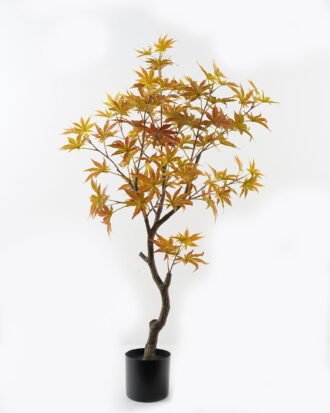 Artificial Tree 70*70*120cm Red Maple in PP pot GS-69423082CONTI 2024Feb YeahFlower is one of Chinese leading OEM manufacturers and exporters , supplying the silk flowers, wholesale artificial trees