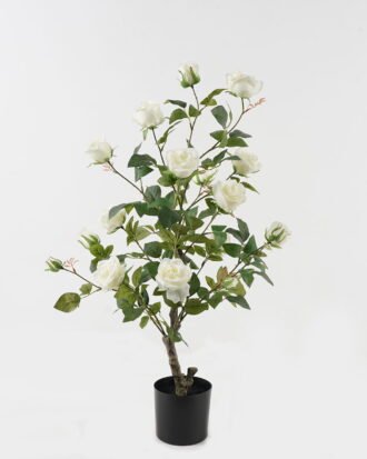 Artificial Tree 50*42*80cm Rose tree in pp pot GS-70123054 2024Jan YeahFlower is one of Chinese leading OEM manufacturers and exporters , supplying the silk flowers, wholesale artificial trees
