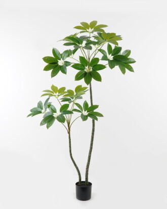 Artificial Tree 95*65*160cm Scheffera tree *2 in PP pot GS-67723012CONTI-KD 2024Jan YeahFlower is one of Chinese leading OEM manufacturers and exporters , supplying the silk flowers, wholesale artificial trees