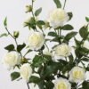Artificial Tree 45*45*80cm White Rose in PP pot GS-64223013 2024Jan YeahFlower is one of Chinese leading OEM manufacturers and exporters , supplying the silk flowers, wholesale artificial trees