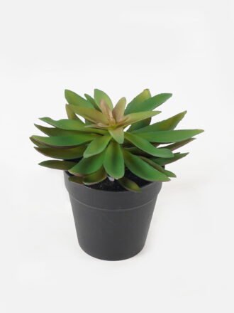 Artificial succulent 8*8*18.5cm potted leaf in PP pot GS-51723044 Succulent 3,000+ sqm showroom with thousands of artificial flowers, plants & trees ready for global sourcing.