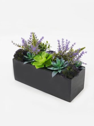 Artificial succulent 6*6*10cm potted leaf in ceramic pot GS-41323013 Succulent 3,000+ sqm showroom with thousands of artificial flowers, plants & trees ready for global sourcing.