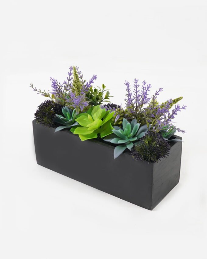 Artificial succulent 28*10*21cm potted leaf in WOOD pot GS-51723035 2024Feb YeahFlower is one of Chinese leading OEM manufacturers and exporters , supplying the silk flowers, wholesale artificial trees