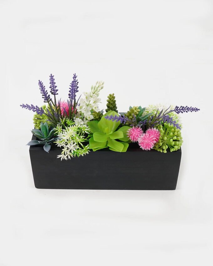 Artificial succulent 28*10*21cm potted leaf in WOOD pot GS-51723036 2024Feb YeahFlower is one of Chinese leading OEM manufacturers and exporters , supplying the silk flowers, wholesale artificial trees