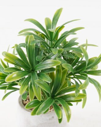 Artificial succulent 12*12*18cm potted leaf in cemnet pot GS-51723046 2024Feb YeahFlower is one of Chinese leading OEM manufacturers and exporters , supplying the silk flowers, wholesale artificial trees