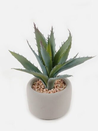 Artificial succulent 12*10*15cm potted leaf in cemnet pot GS-51723052 Succulent 3,000+ sqm showroom with thousands of artificial flowers, plants & trees ready for global sourcing.
