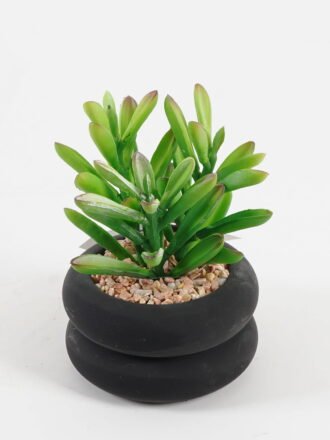 Artificial succulent 7*7*9cm potted leaf in cemnet pot GS-51723064 Succulent 3,000+ sqm showroom with thousands of artificial flowers, plants & trees ready for global sourcing.