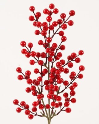 Artificial Branch fruit 19*61cm Red fruit *15 single stem GS-54023065 2024Feb YeahFlower is one of Chinese leading OEM manufacturers and exporters , supplying the silk flowers, wholesale artificial trees