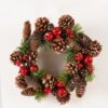 Artificial Branch fruit Red fruit&Pinecone wreath GS-54023057_1 Artificial Branch fruit 30*30cm Red fruit&Pinecone wreath GS-54023057 2024Feb YeahFlower is one of Chinese leading OEM manufacturers and exporters , supplying the silk flowers, wholesale artificial trees