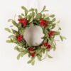Artificial Branch fruit 40*40cm leaf&Red fruit wreath GS-54023060 2024Feb YeahFlower is one of Chinese leading OEM manufacturers and exporters , supplying the silk flowers, wholesale artificial trees