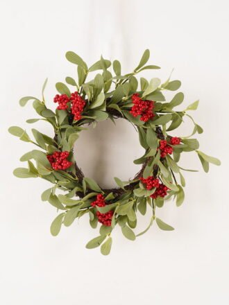 Artificial Plant 30*30cm leaf wreath GS-54023061 Christmas Item 3,000+ sqm showroom with thousands of artificial flowers, plants & trees ready for global sourcing.