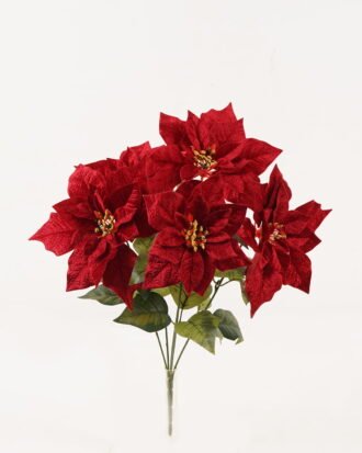 Artificial Flower 35*35*49cm Christmas flower *5 bush GS-61523004 2024Feb YeahFlower is one of Chinese leading OEM manufacturers and exporters , supplying the silk flowers, wholesale artificial trees