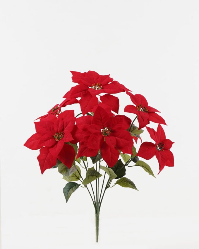 Artificial Flower 38*38*53cm Christmas flower *7 bush GS-61523001 2024Feb YeahFlower is one of Chinese leading OEM manufacturers and exporters , supplying the silk flowers, wholesale artificial trees