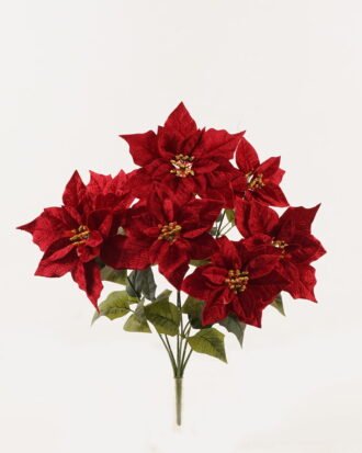 Artificial Flower 40*40*53cm Christmas flower *7 bush GS-61523005 2024Feb YeahFlower is one of Chinese leading OEM manufacturers and exporters , supplying the silk flowers, wholesale artificial trees