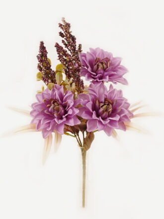 Artificial Flower 10*10*45cm Galsang flower single stem GVC-24-3041 Flowers Bush 3,000+ sqm showroom with thousands of artificial flowers, plants & trees ready for global sourcing.