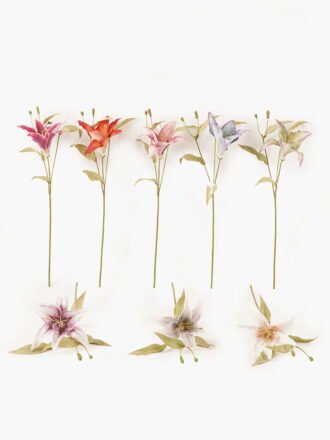 Artificial Flower 20*20*45cm Lilium brownii single stem GVC-24-3043-B1 Single Flowers 3,000+ sqm showroom with thousands of artificial flowers, plants & trees ready for global sourcing.