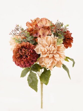 Artificial Flower 30*30*42cm Mum *7 bush GS-38023020-RST Flowers Bush 3,000+ sqm showroom with thousands of artificial flowers, plants & trees ready for global sourcing.