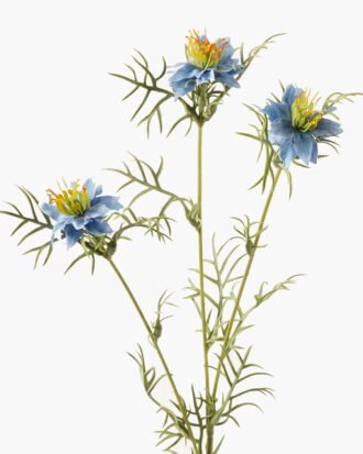 Artificial Flower 12*12*68cm Nigella damascena *3 single stem GVC-24-3045 2024Mar YeahFlower is one of Chinese leading OEM manufacturers and exporters , supplying the silk flowers, wholesale artificial trees