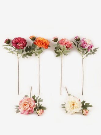 Artificial Flower 23*23*58cm Peony *2 Single stem GS-25823005-P1 Single Flowers 3,000+ sqm showroom with thousands of artificial flowers, plants & trees ready for global sourcing.