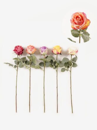Artificial Flower 20*20*68cm Rose Single stem GS-25823007-W1 Single Flowers 3,000+ sqm showroom with thousands of artificial flowers, plants & trees ready for global sourcing.