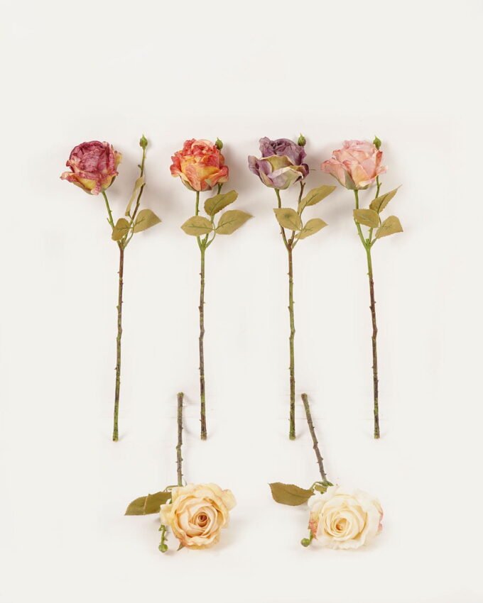 Artificial Flower 15*15*44cm Rose single stem GS-48723019 Single Flowers 3,000+ sqm showroom with thousands of artificial flowers, plants & trees ready for global sourcing.
