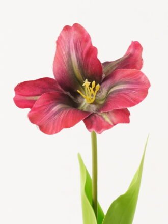 Artificial Flower 13*13*56cm Tulipa gesneriana single stem/2 Ivs GVC-24-3066-P2 Single Flowers 3,000+ sqm showroom with thousands of artificial flowers, plants & trees ready for global sourcing.
