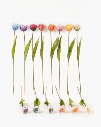 Artificial Flower 7*7*49cm Tulipa single stem GVC-24-3037 2024Mar YeahFlower is one of Chinese leading OEM manufacturers and exporters , supplying the silk flowers, wholesale artificial trees