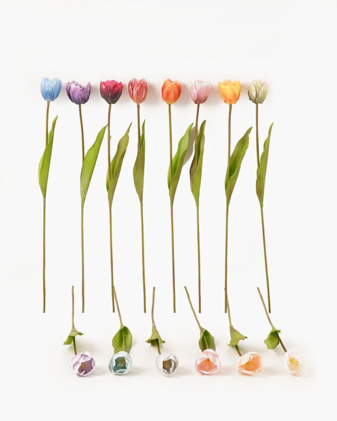 Artificial Flower 7*7*49cm Tulipa single stem GVC-24-3037 2024Mar YeahFlower is one of Chinese leading OEM manufacturers and exporters , supplying the silk flowers, wholesale artificial trees