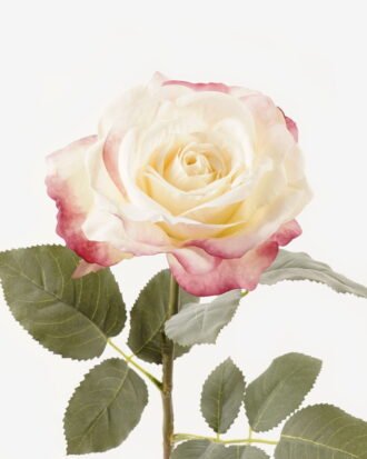 Artificial Flower 23*23*66cm cm Rose Single stem GS-25823006-W1 2024Feb YeahFlower is one of Chinese leading OEM manufacturers and exporters , supplying the silk flowers, wholesale artificial trees